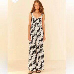 Farm Rio Black Copacabana Jumpsuit